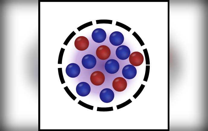 Bose-Fermi droplet