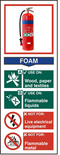 Foam fire extinguisher