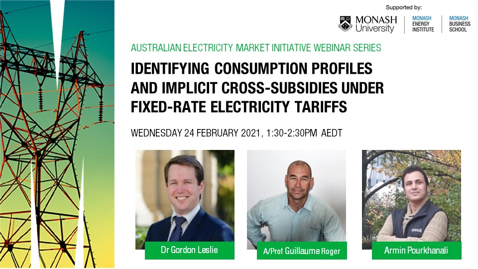 Webinar | Identifying consumption profiles and implicit cross-subsidies under fixed-rate electricity tariffs