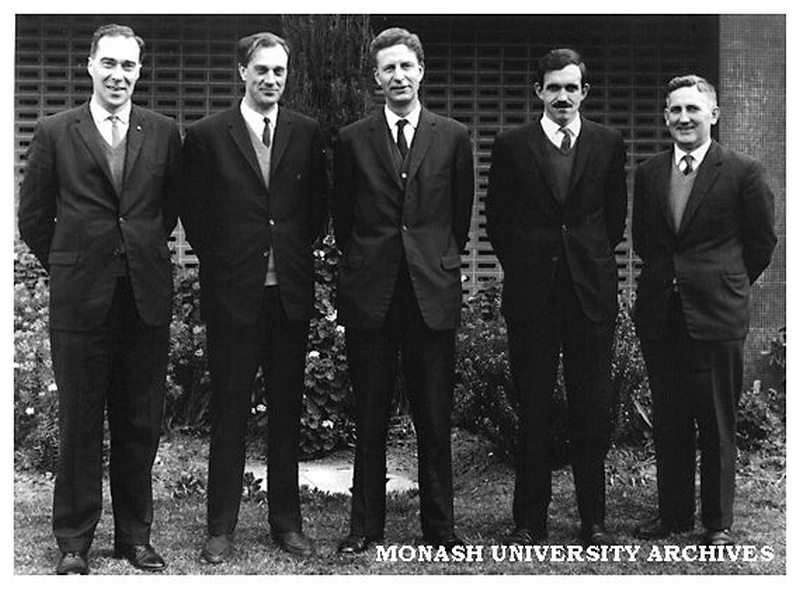 Professor Ken Hunt and Department Heads