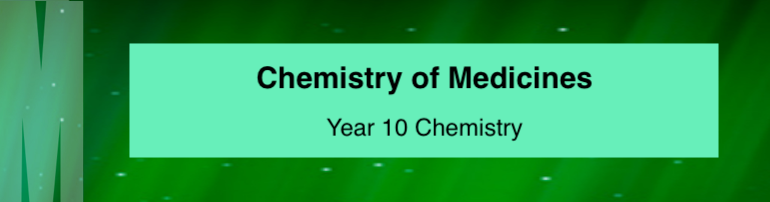 Chemistry of Medicines Chemistry of Medicines