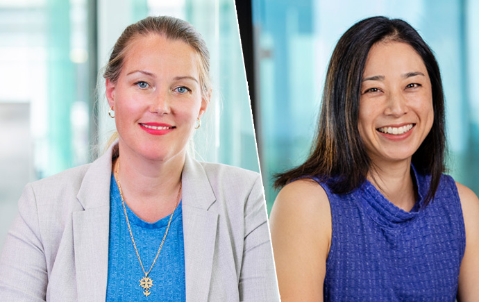 Researchers Sonja de New and Nicole Black