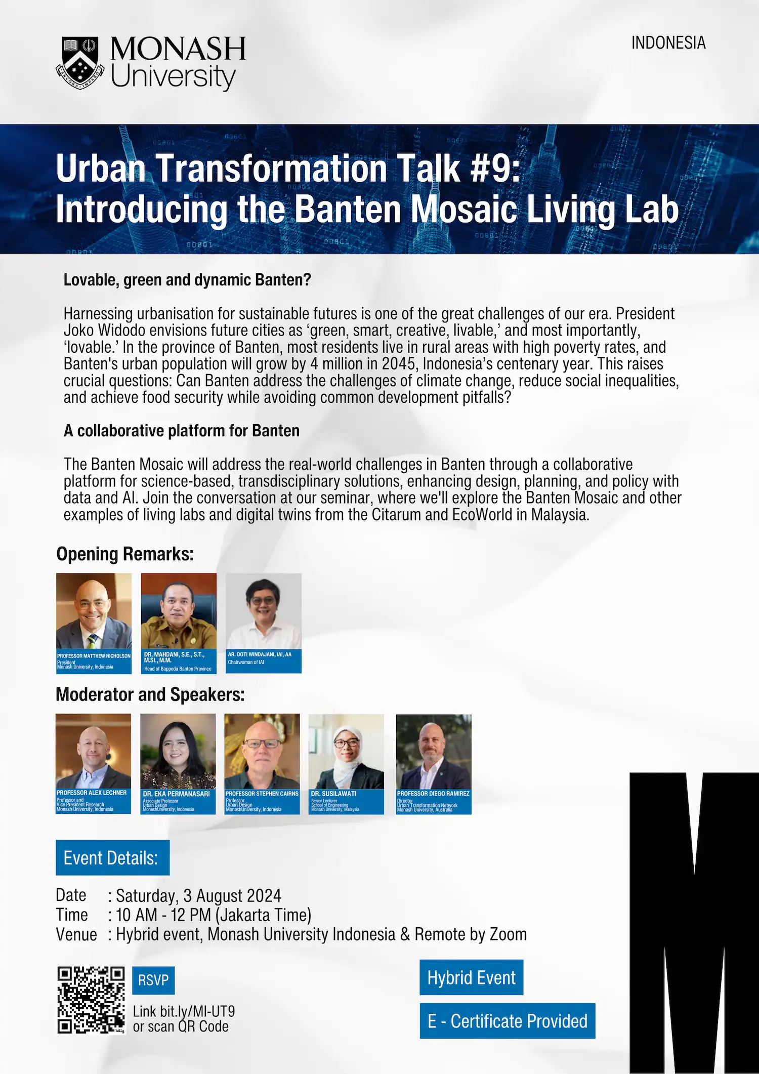Urban Transformation Talk 9 Flyer