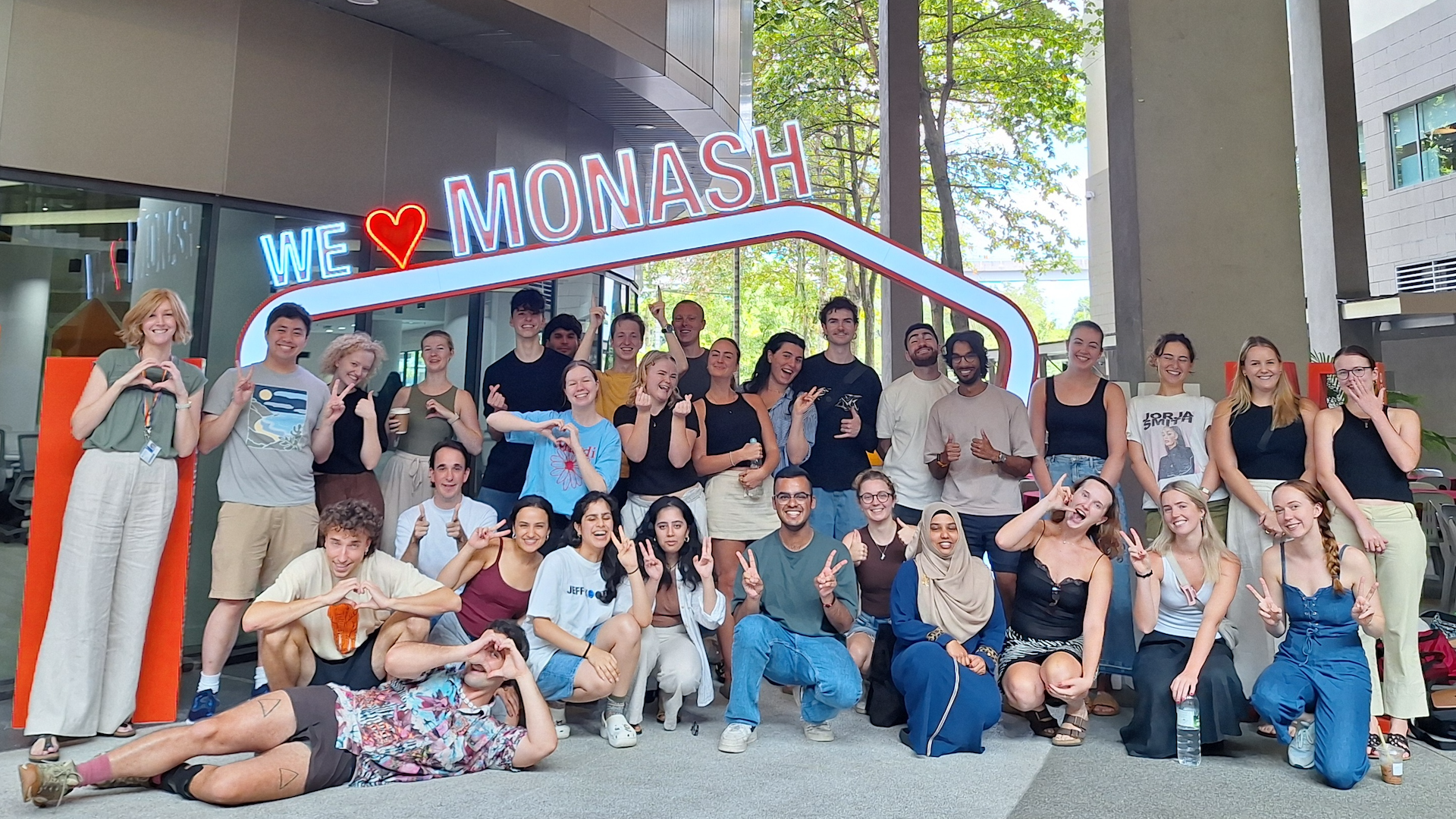Monash Law students at the 2024 winter Monash Global Campus Intensives (MGCI) in Malaysia