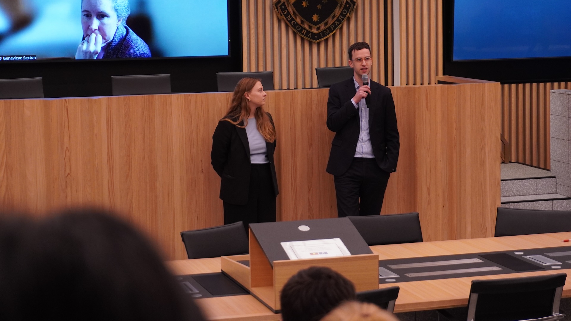 ABL staff and Monash Law Alumni Joel Chester and Keira Unmack