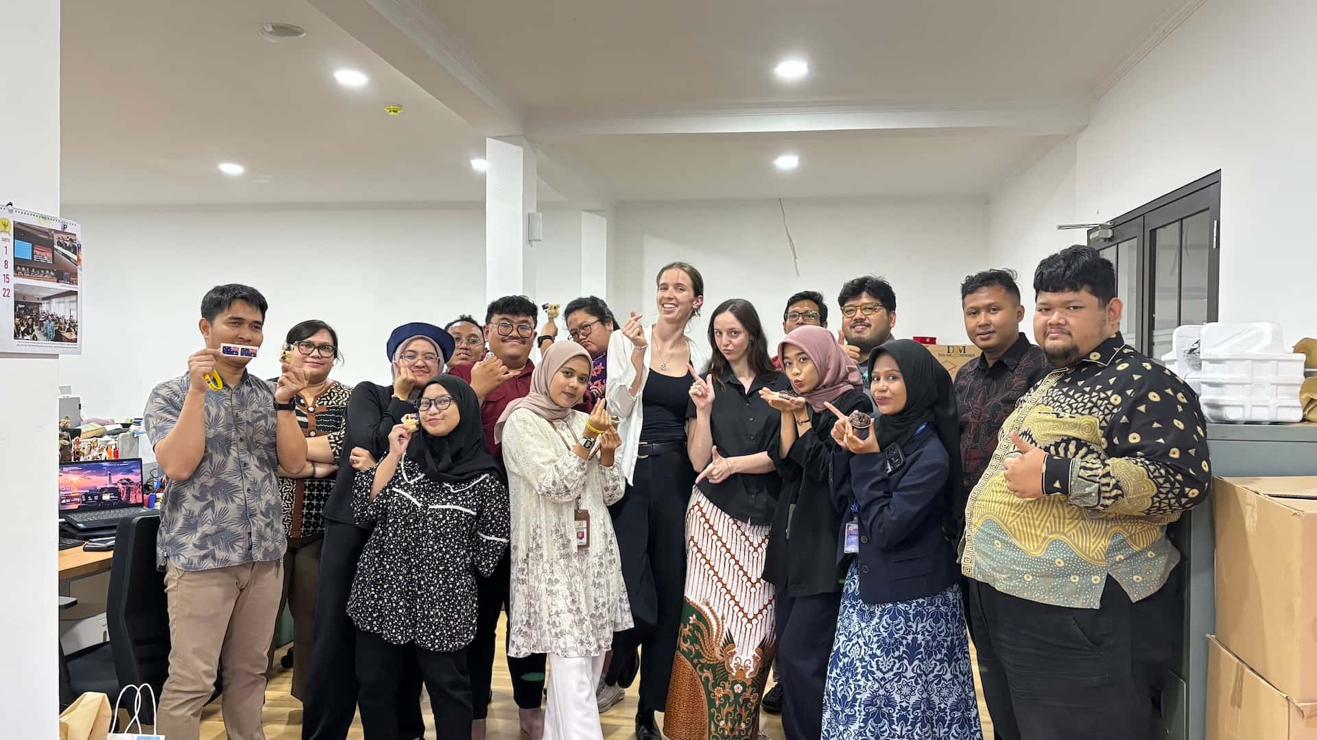 Sophie and her co-workers at Indonesia&rsquo;s National Commission for Human Rights