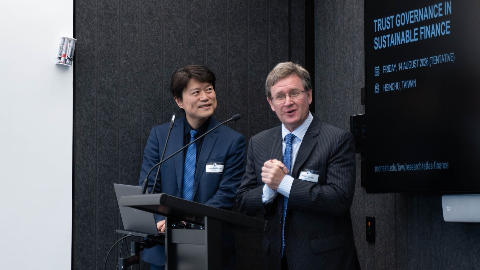 Associate Professor Cheng-Yun Tsang and Professor Gerry Nagtzaam