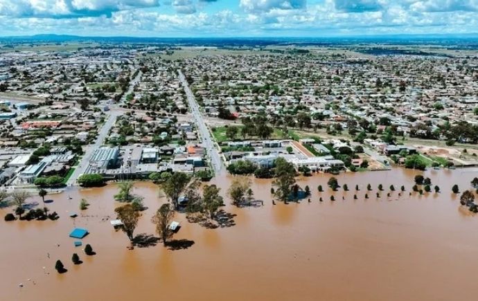 Photo of South Australian community flooded in 2022