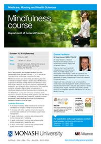 Mindfulness Workshop 2015 Flyer