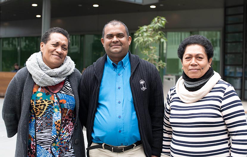 Dr Lavinia Tiko, Dr Hem Chand Dayal and Dr Ledua Waqailiti from the University of the South Pacific