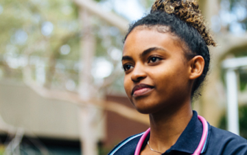 Student outside