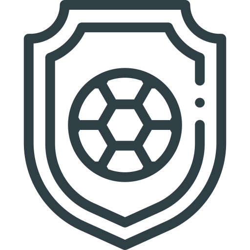 clipart art of banner with soccer ball in middle