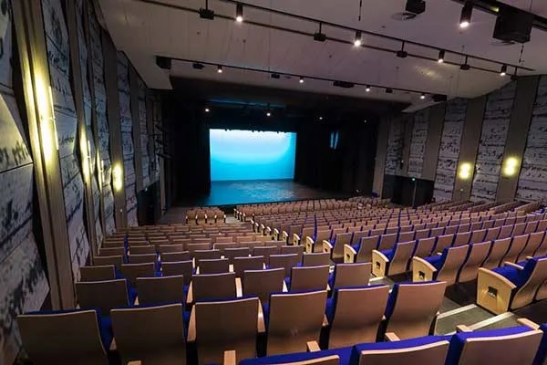 Empty theatre. View from back seats