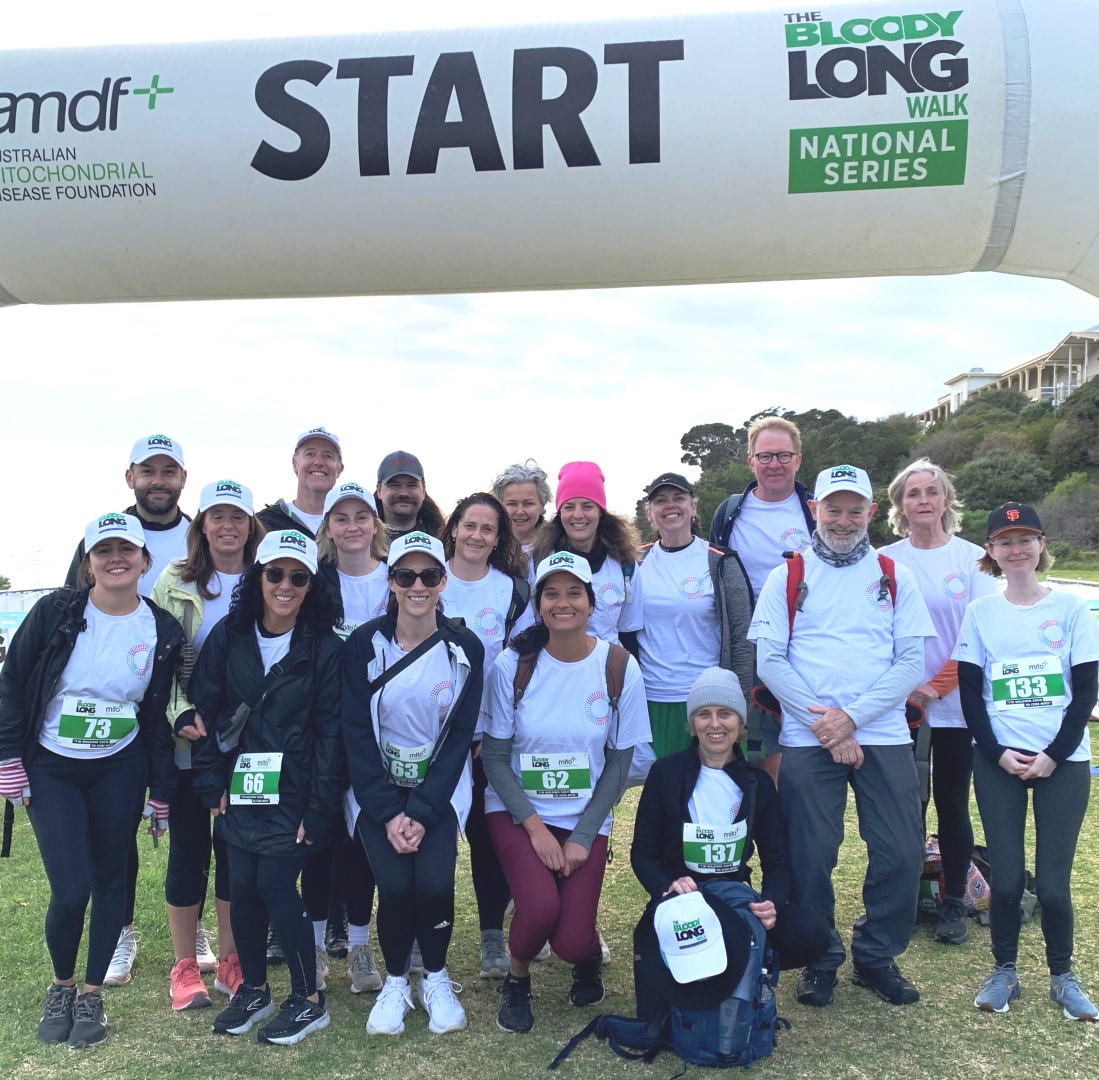 mitoHOPE Program team members about to embark on the 2023 Bloody Long Walk