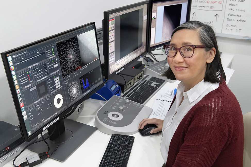 Amelia Liu in lab 2023