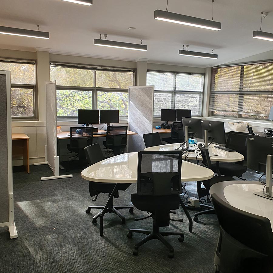 Peninsula postrgraduate study centre basement collaboration lounge