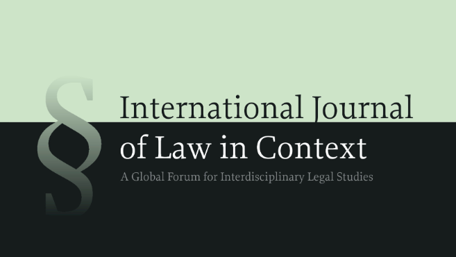 Cover of International Journal of Law in Context