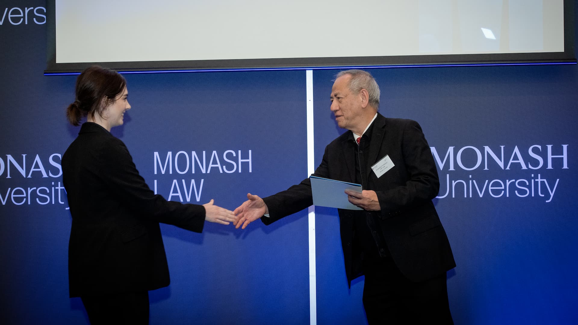 Emily Harris at the Monash Law Postgraduate Prize Ceremony 2024