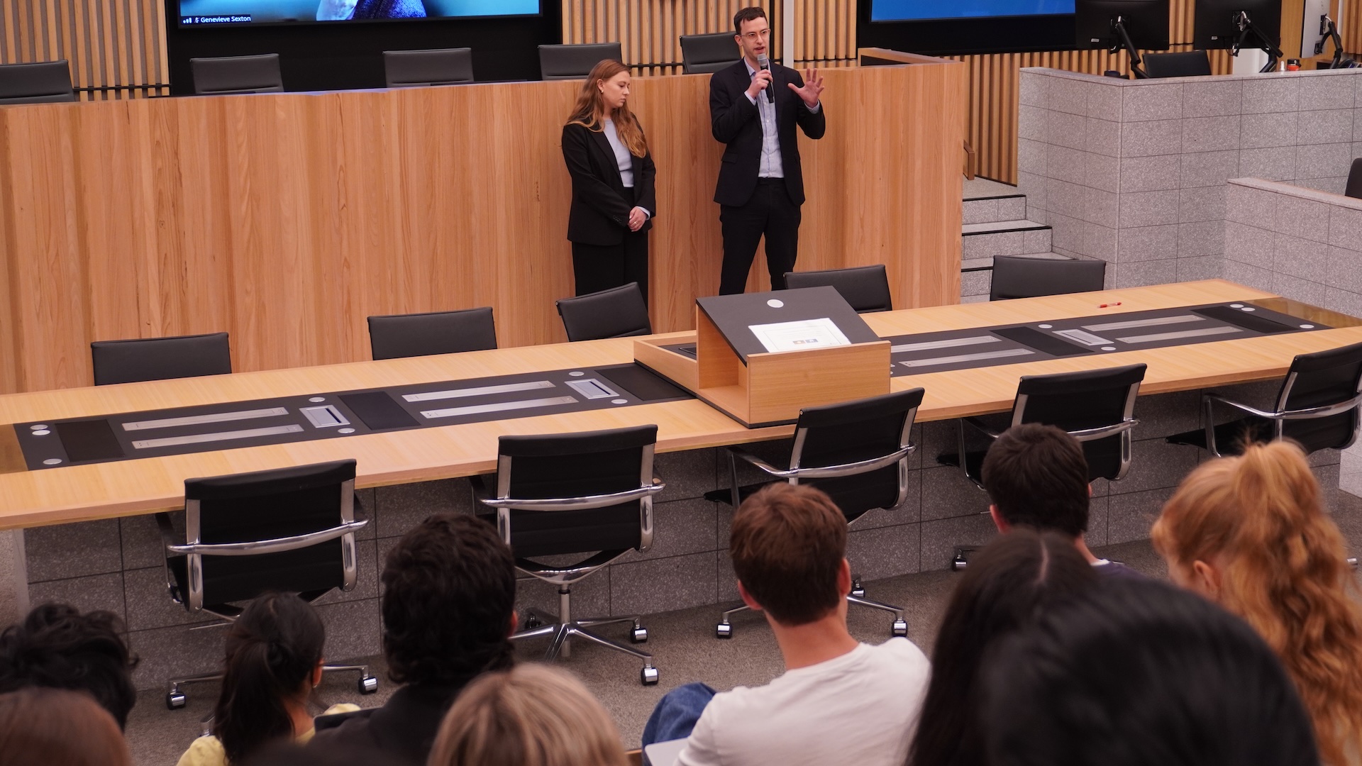 ABL staff and Monash Law Alumni Joel Chester and Keira Unmack