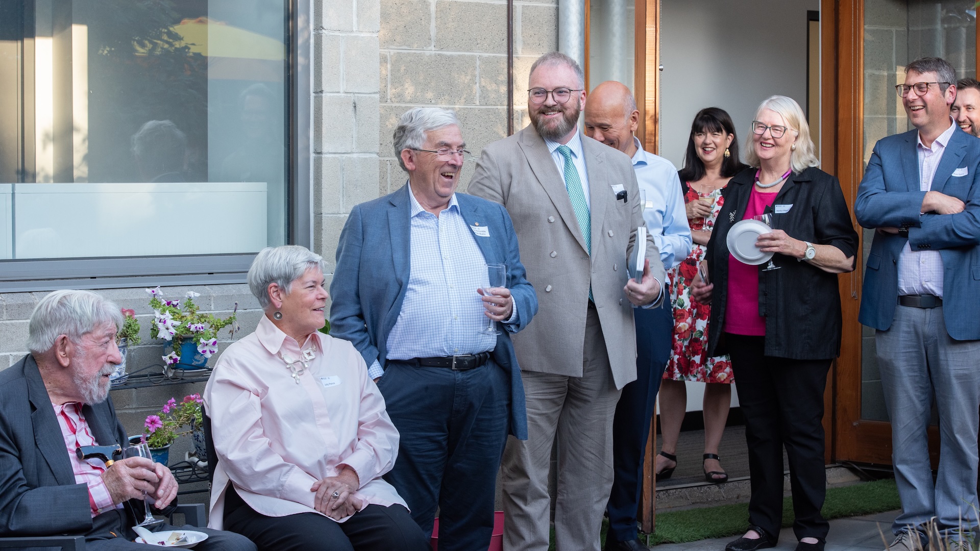 The Hon Nahum Mushin AM, Professor Steven Vaughan, Professor Marilyn Pittard