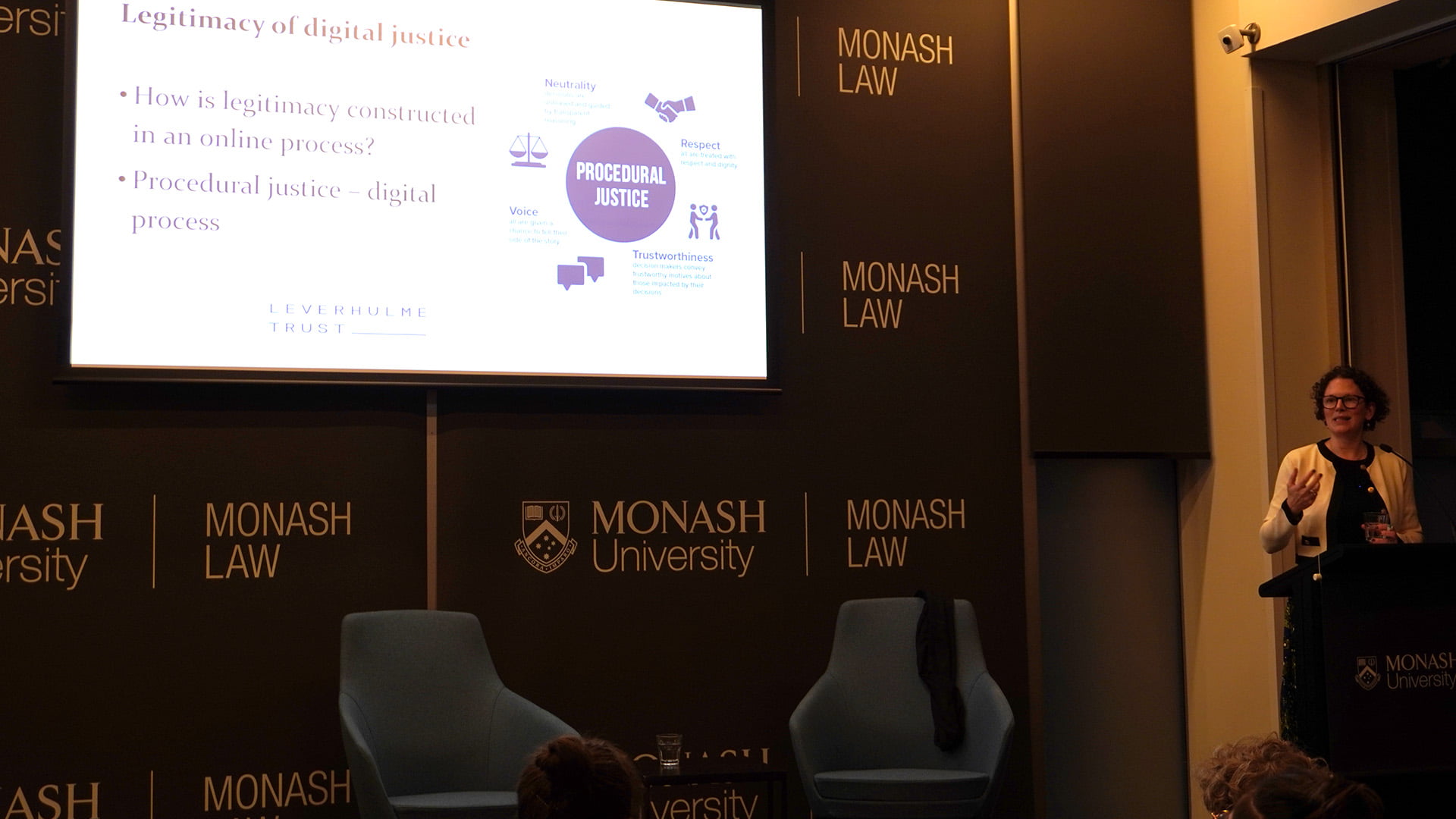 Professor Naomi Creutzfeldt discusses the legitimacy of digital justice at the Australian Centre for Justice Innovation&rsquo;s inaugural annual lecture.