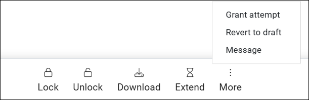 Screenshot of Assignment submission page bottom menu