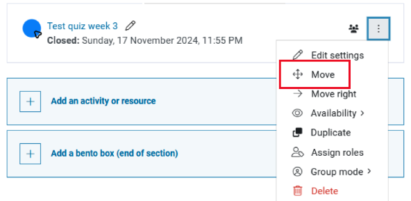 screenshot of edit options for shadowlink, move is highlighted in red box