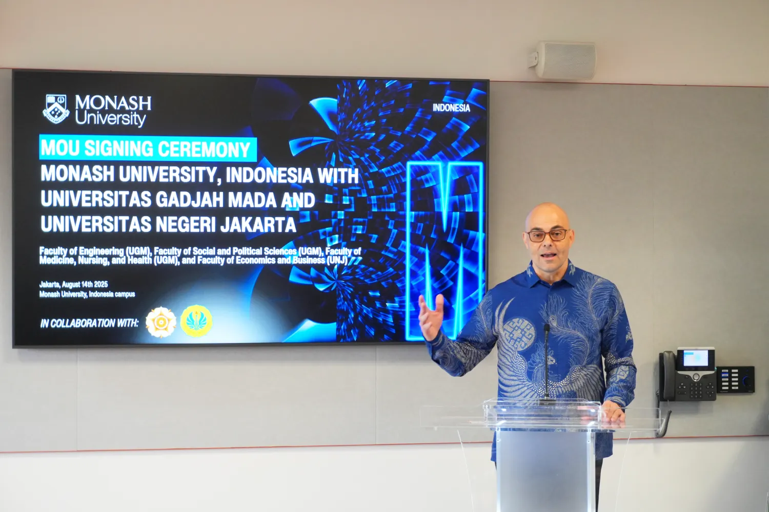 matthew-nicholson-speech-at-mou-monash-indonesia-with-ugm-unj