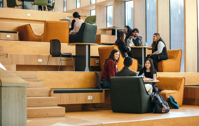 monash studends in learning and teaching building