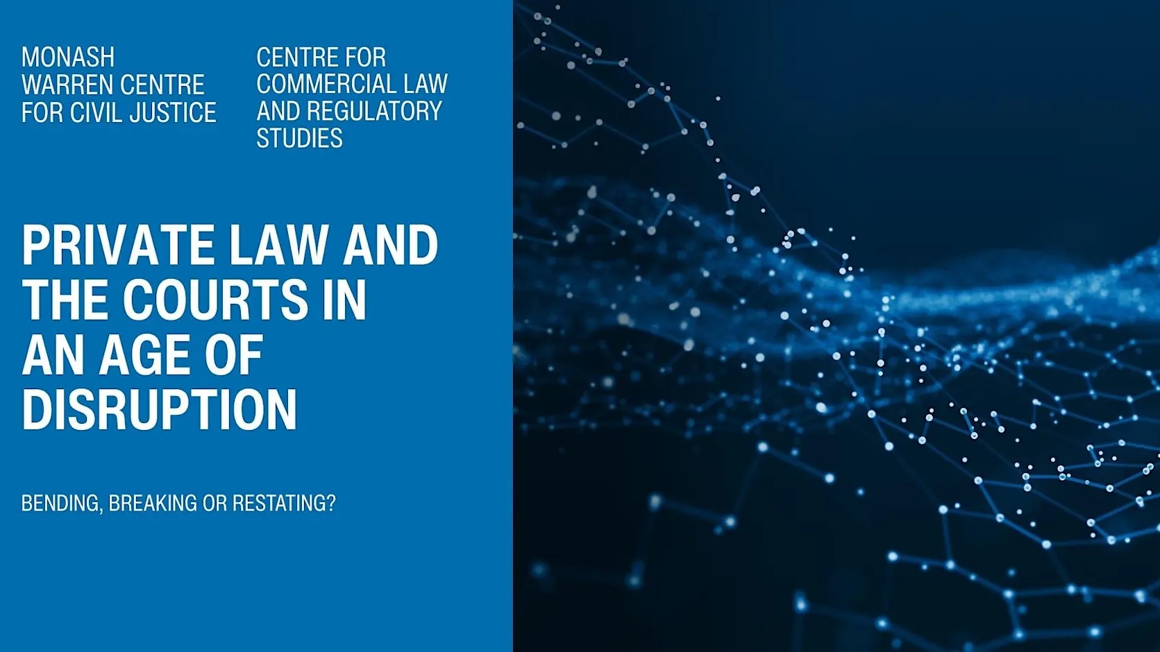 261030 Private law and the courts in an age of disruption