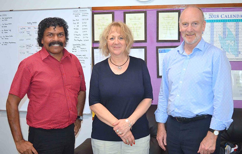 Govinda Lingham (USP), Louise Goold (Monash) and Grahan Parr (Monash)