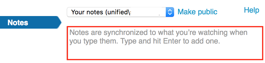 add notes