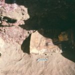 Kellis 1 cemetery: gilded cartonnage mask and upper torso in Tomb 25.