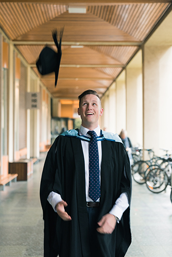Paramedic graduate Michael Hastie