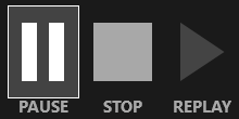 PowerPoint recording controls during recording