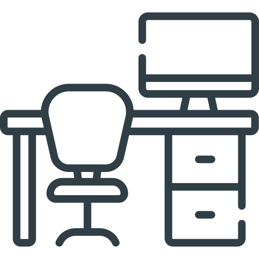Lineart of desk