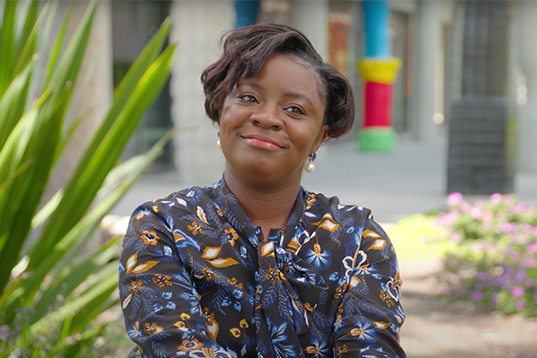 Evelyn Adade is a graduate research student at Monash Arts. 