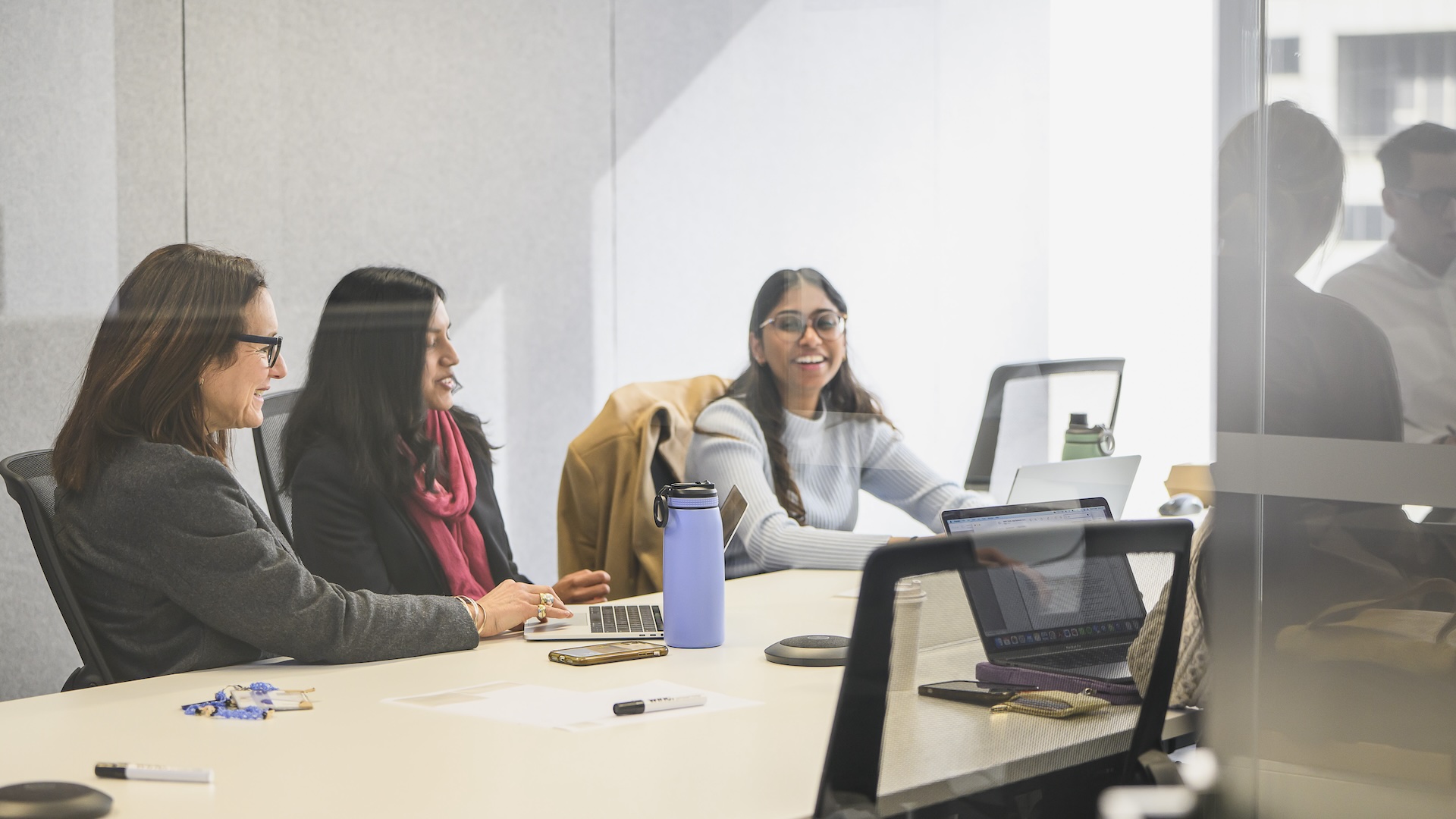 Monash Clinical Legal Education Program Director of Clinical Units, Jacqueline Weinberg with students Shehara and Kanimozhi