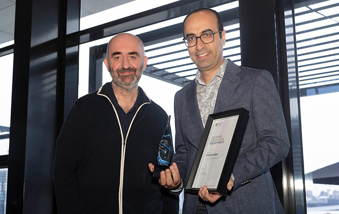 Prof Russell Smyth with Prof Kaveh Majlesi