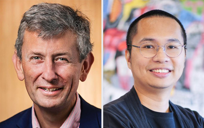 Professor Edward Buckingham and Assistant Professor Harriman Samuel Saragih.