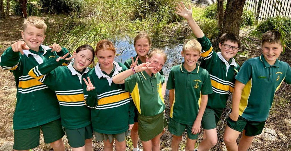 Students from Carrum Primary School participating in the Wetlands Matter! project