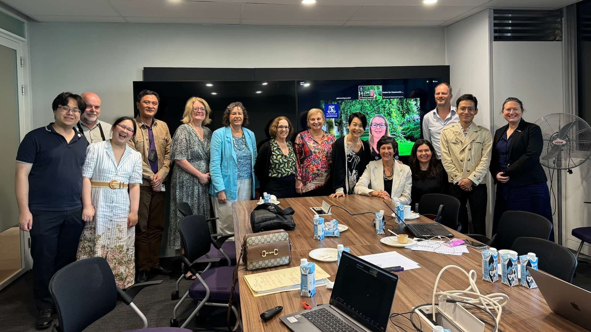 Tim Bowley at a conference on Corporate Law & Other Ideas at SMU Yong Pung How School of Law in 2024 with CLARS Director, Professor Jennifer Hill, where he presented his research on 'Superannuation Funds and the Future of Australian Corporate Governance