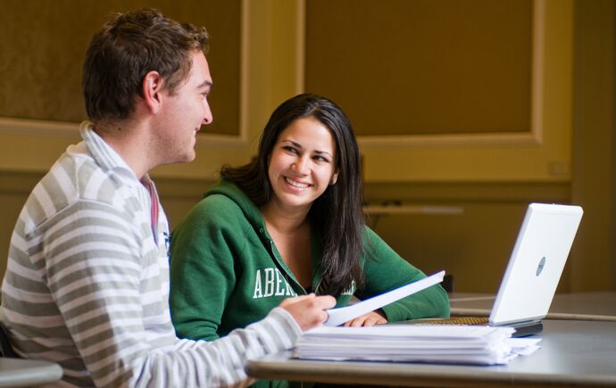 students studying for their exams
