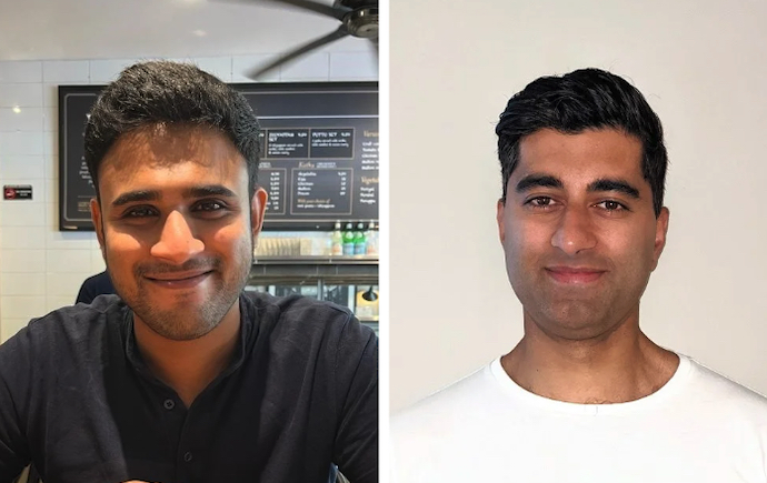 Mentee Pravin Muruhaya and mentor Bhavik Maneck