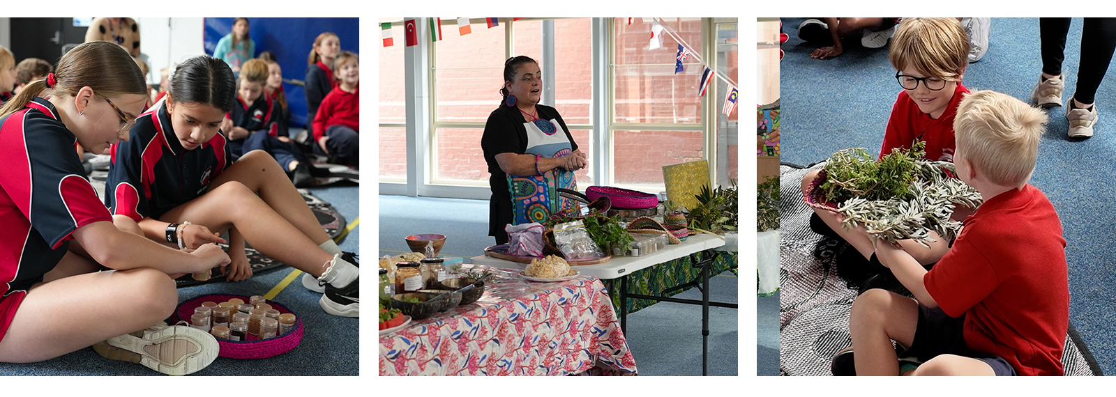 Bushfoods in classroom