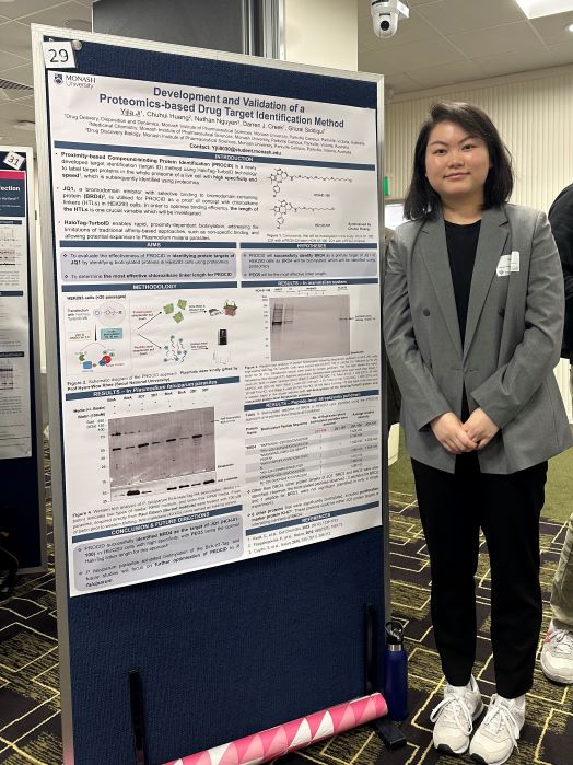 Jessica with her symposium presentation