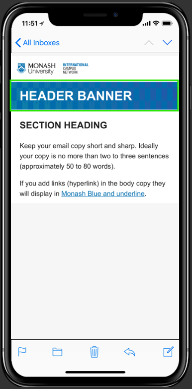 Slimline banner MOBILE mockup