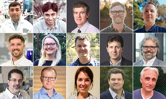 Lead researchers for the 17 Monash BDI projects funded in ARC’s 2026 Discovery Project scheme: Dr Deepak Adhikari, Dr Senthil Arumugam, Prof John Boyce, Prof Max Cryle, Prof Chris Greening, Dr Benjamin Gully, Prof Nicole La Gruta, Prof Trevor