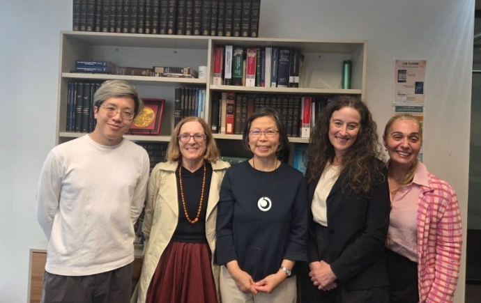 L-R: Associate Professor Takuma Kumashiro, CLARS Director Professor Jennifer Hill, Associate Professor May Fong Cheong visiting from UNSW, with CLARS colleagues Lisa Di Marco and Victoria Lambropoulos