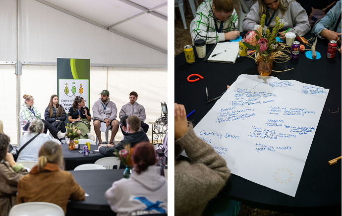 Young Mob Leading the Way workshop at the NIDR Gathering 2026 - credit Gabrielle Connole Photography